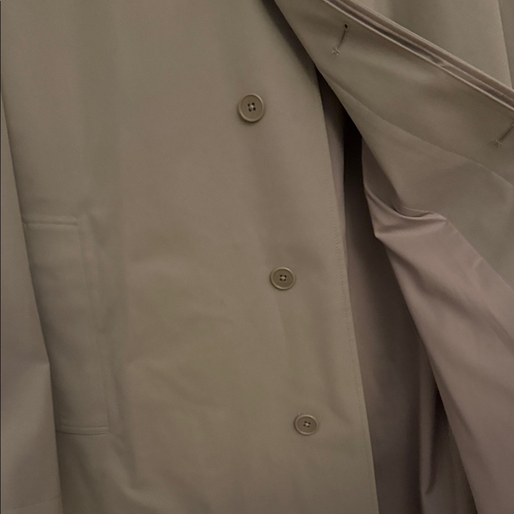 Muji Beige Trench Coat - Picture 3 of 5